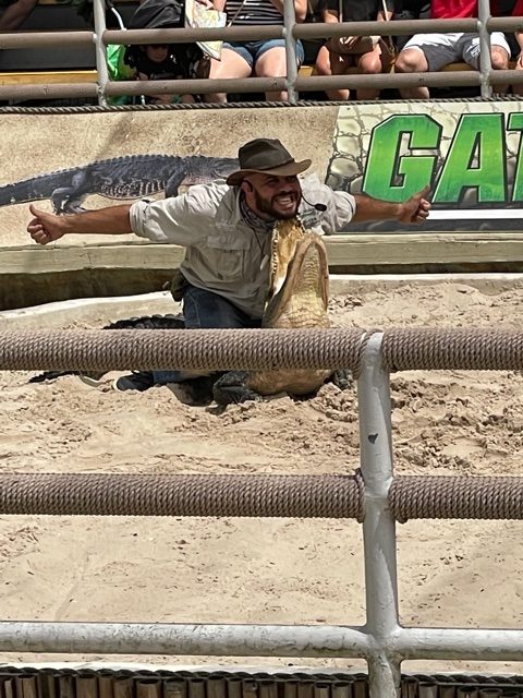 Legends of the Swamp gator show at Gatorland Orlando Florida