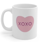 XOXO Valentine's Day candy mug